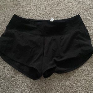 Black lululemon shorts size 2